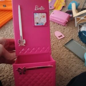 Barbie Pink Toy Refrigerator